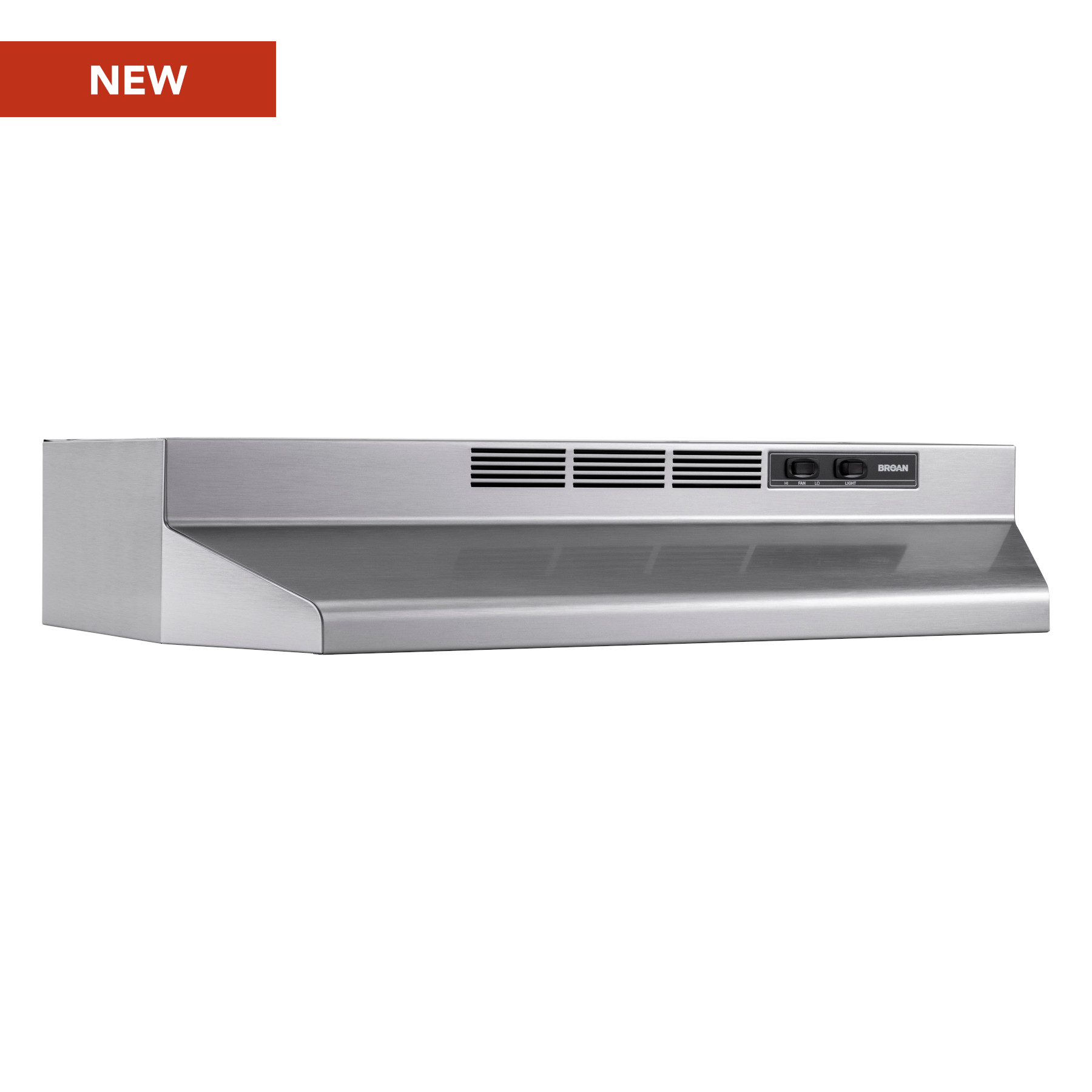 Broan® 30-Inch Ductless Under-Cabinet Range Hood, Stainless Finish